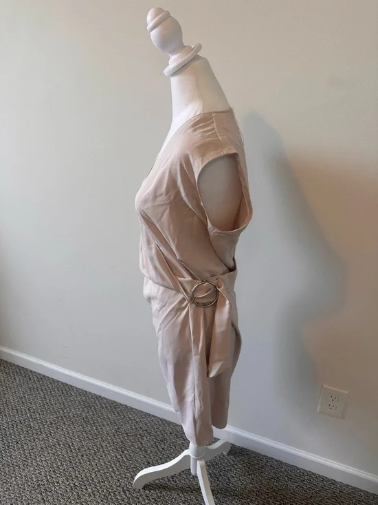 AllSaints Blush Pink Callie Sleeveless Dress Size Small - Picture 2 of 9